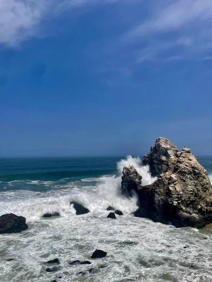 Pacific coastline of Peru β rocky shore