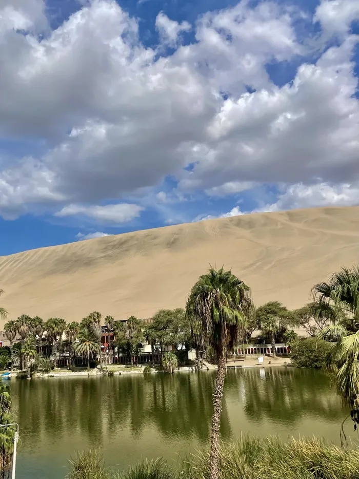 Huacachina β desert oasis ringed by dunes