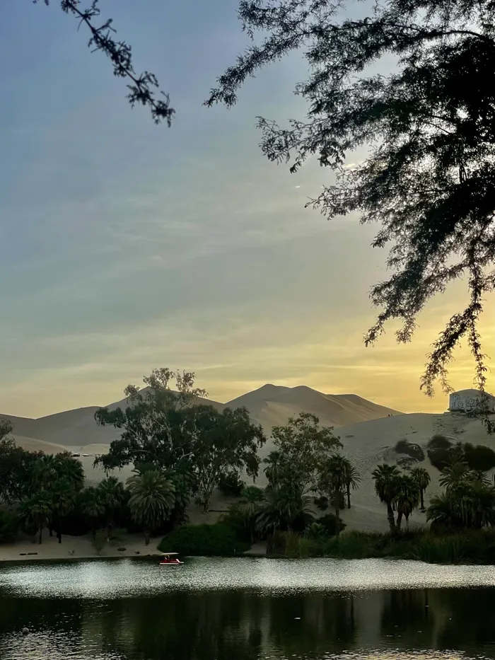 Twilight at a lagoon, Peru
