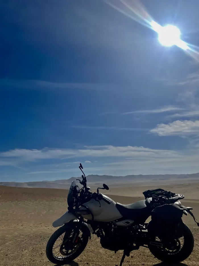 Last leg, headlights on β riding into the night